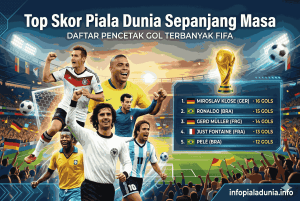 Top Skor Piala Dunia Sepanjang Masa: Daftar Pencetak Gol Terbanyak FIFA