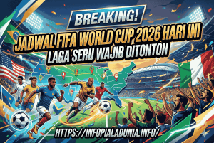BREAKING! Jadwal FIFA World Cup 2026 Hari Ini, Laga Seru Wajib Ditonton