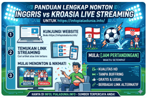 Panduan Lengkap Nonton Inggris vs Kroasia Live Streaming