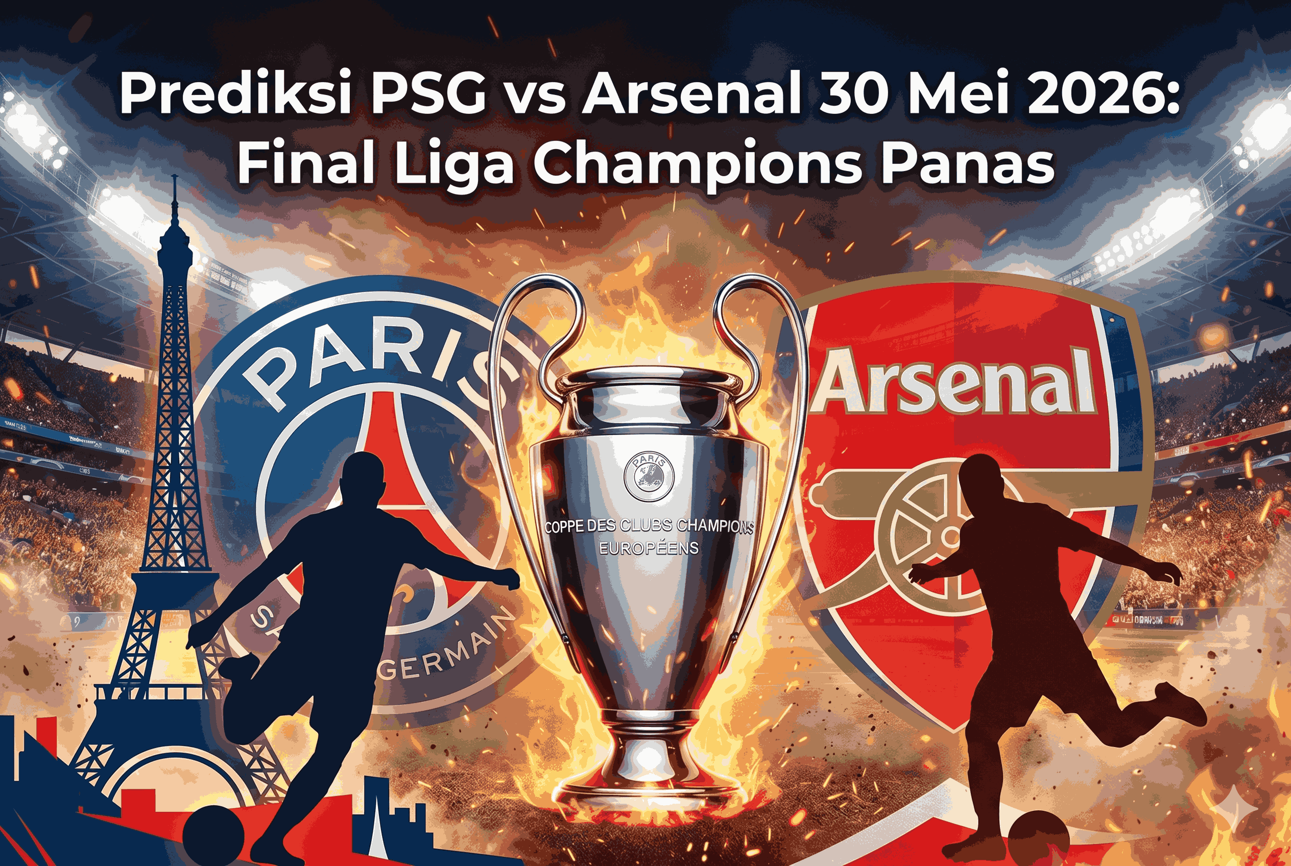 Prediksi PSG vs Arsenal 30 Mei 2026: Final Liga Champions Panas