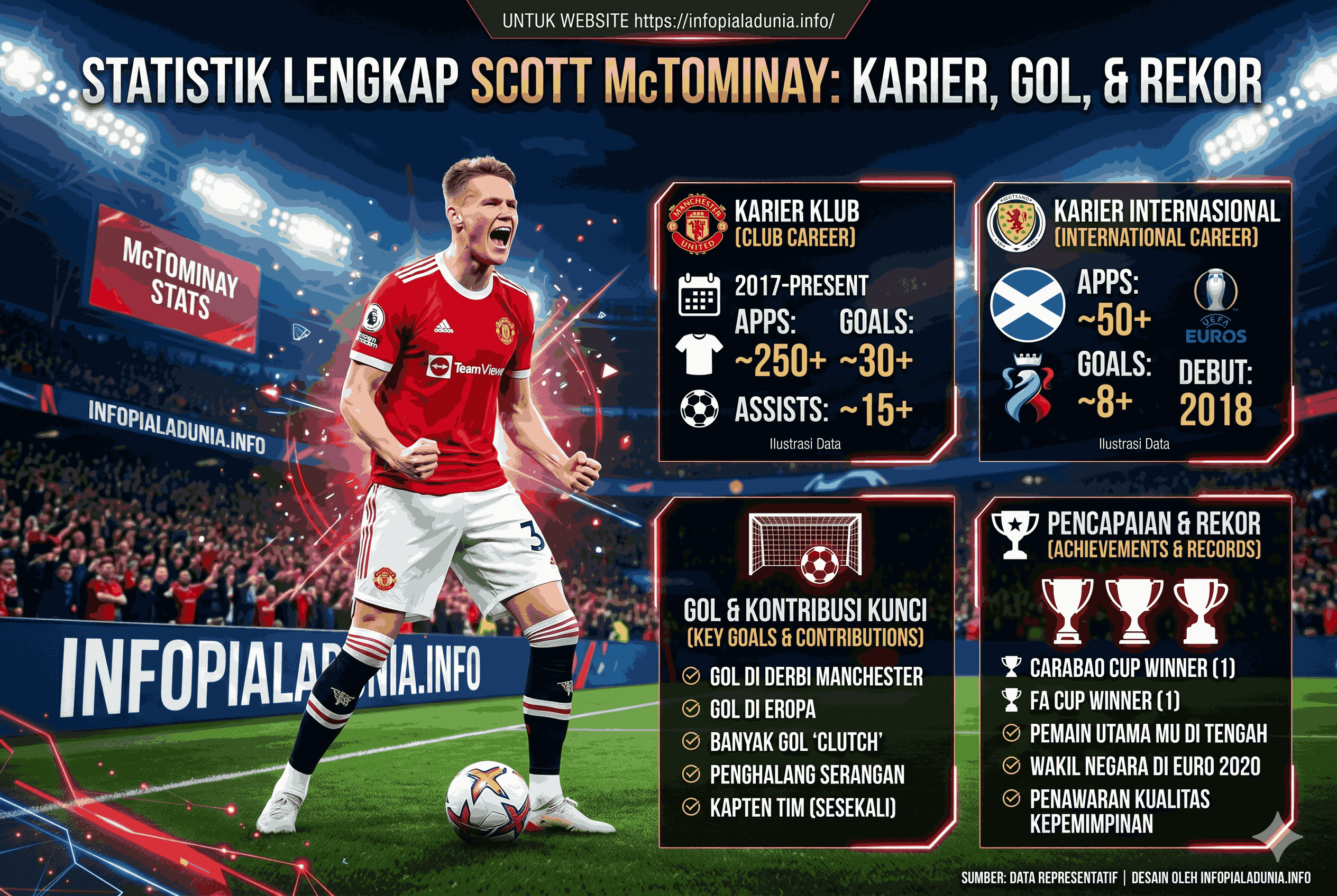 Statistik Scott McTominay Lengkap: Karier, Gol, dan Rekor