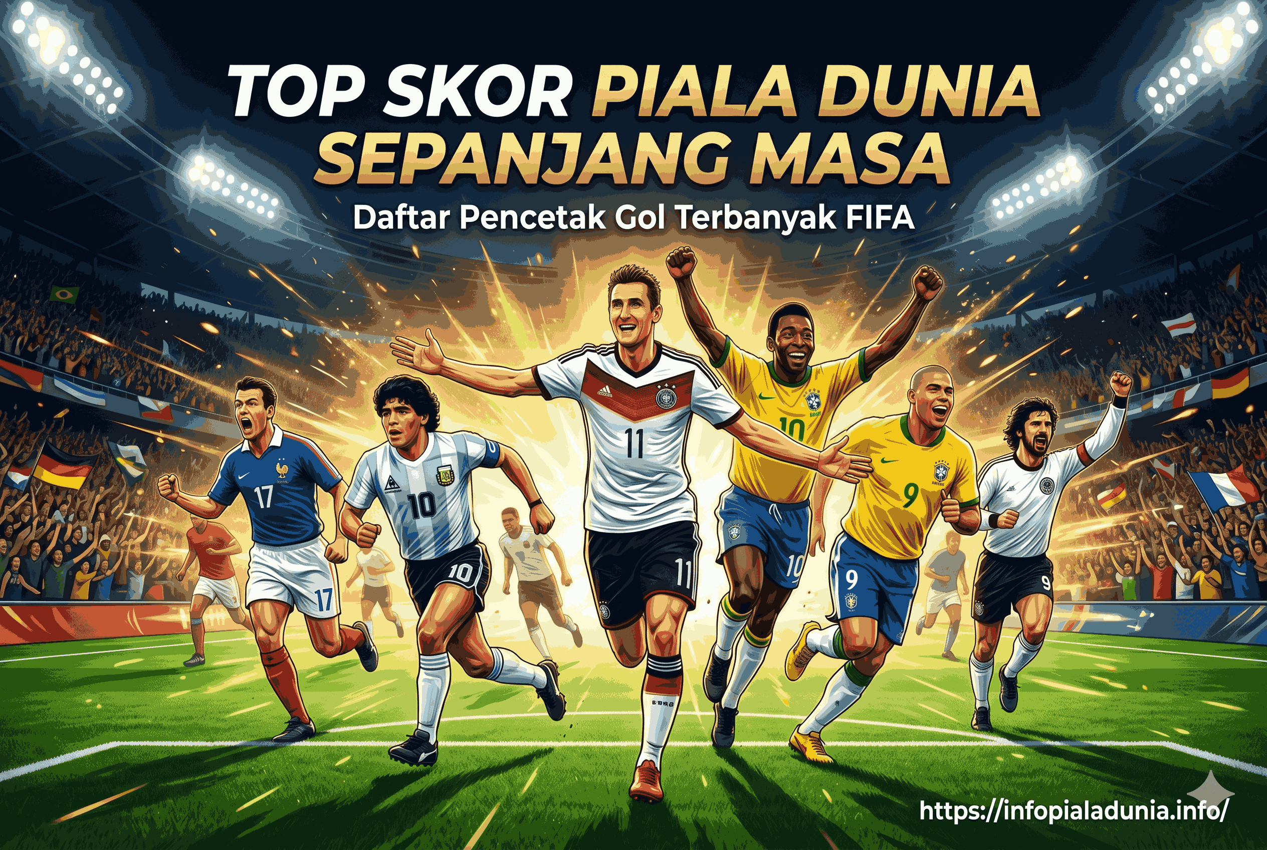 Top Skor Piala Dunia Sepanjang Masa: Daftar Pencetak Gol Terbanyak FIFA