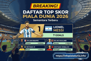 BREAKING! Daftar Top Skor Piala Dunia 2026 Sementara Terbaru