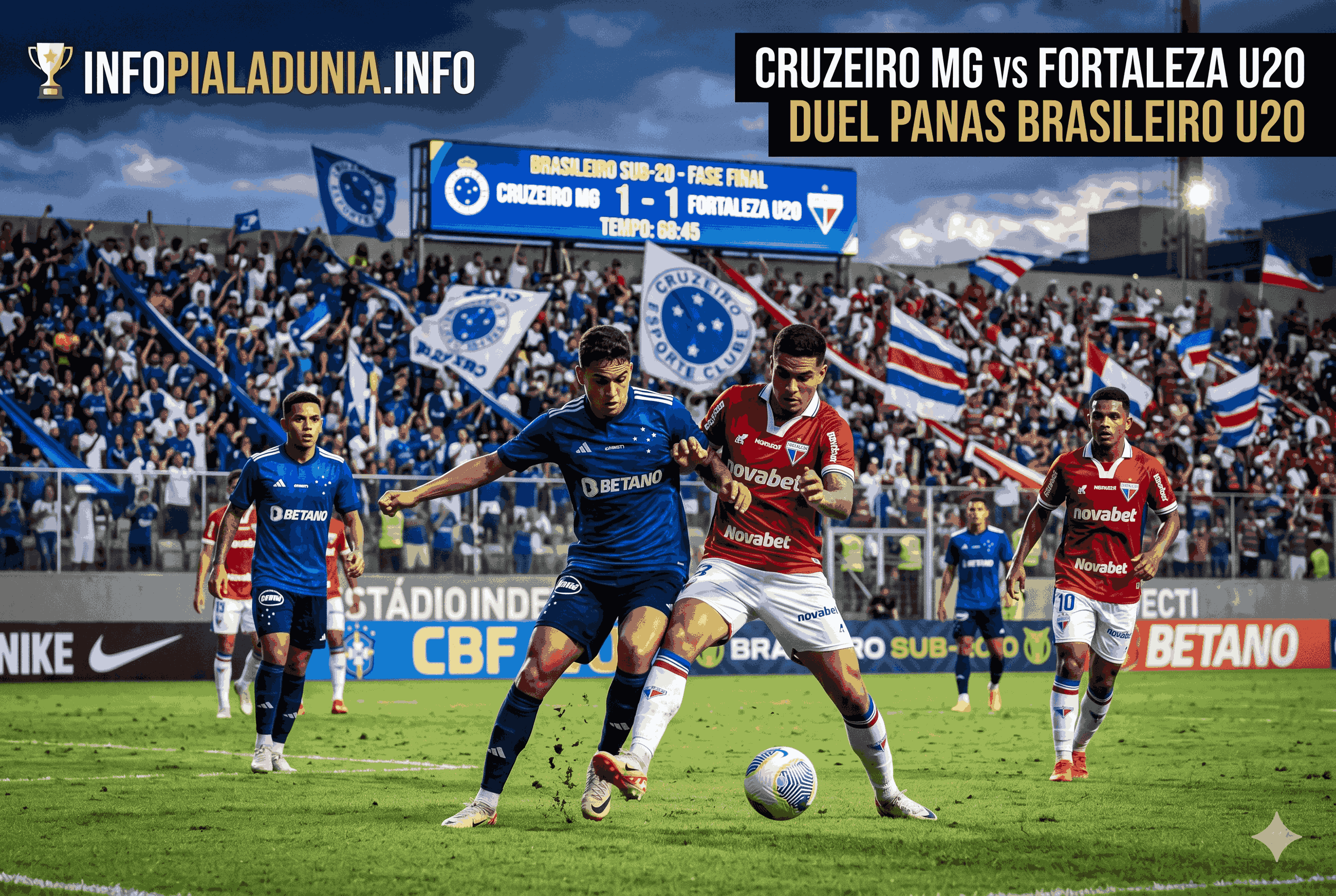 Cruzeiro MG vs Fortaleza U20: Duel Panas Brasileiro U20