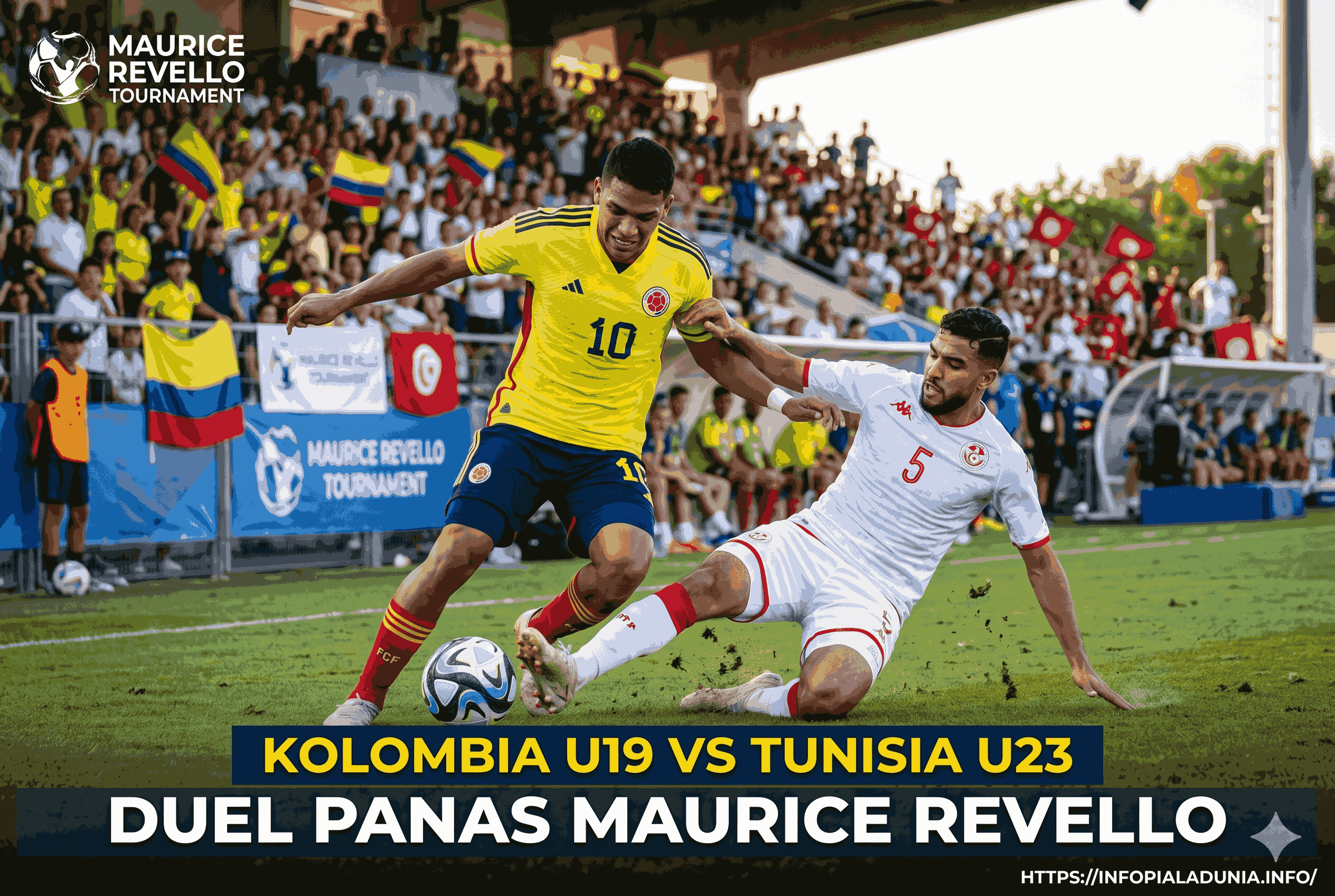 Kolombia U19 vs Tunisia U23: Duel Panas Maurice Revello