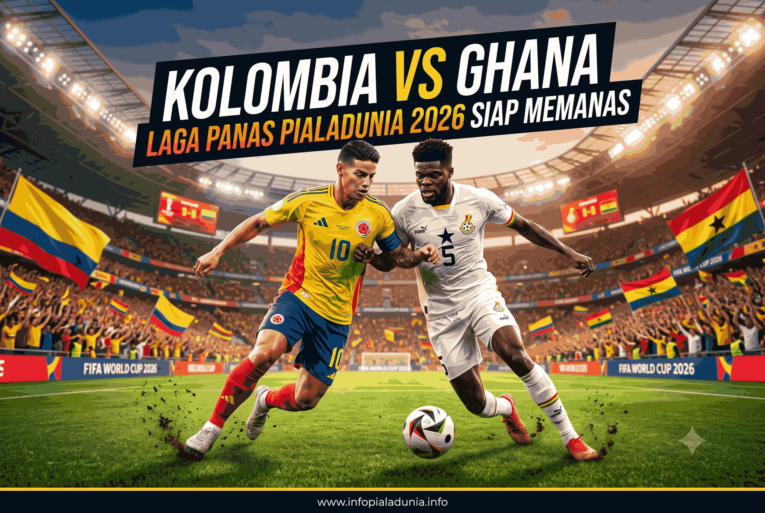 Kolombia vs Ghana, Laga Panas Piala Dunia 2026 Siap Memanas