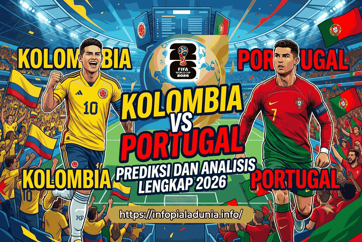 Kolombia vs Portugal, Prediksi dan Analisis Lengkap 2026