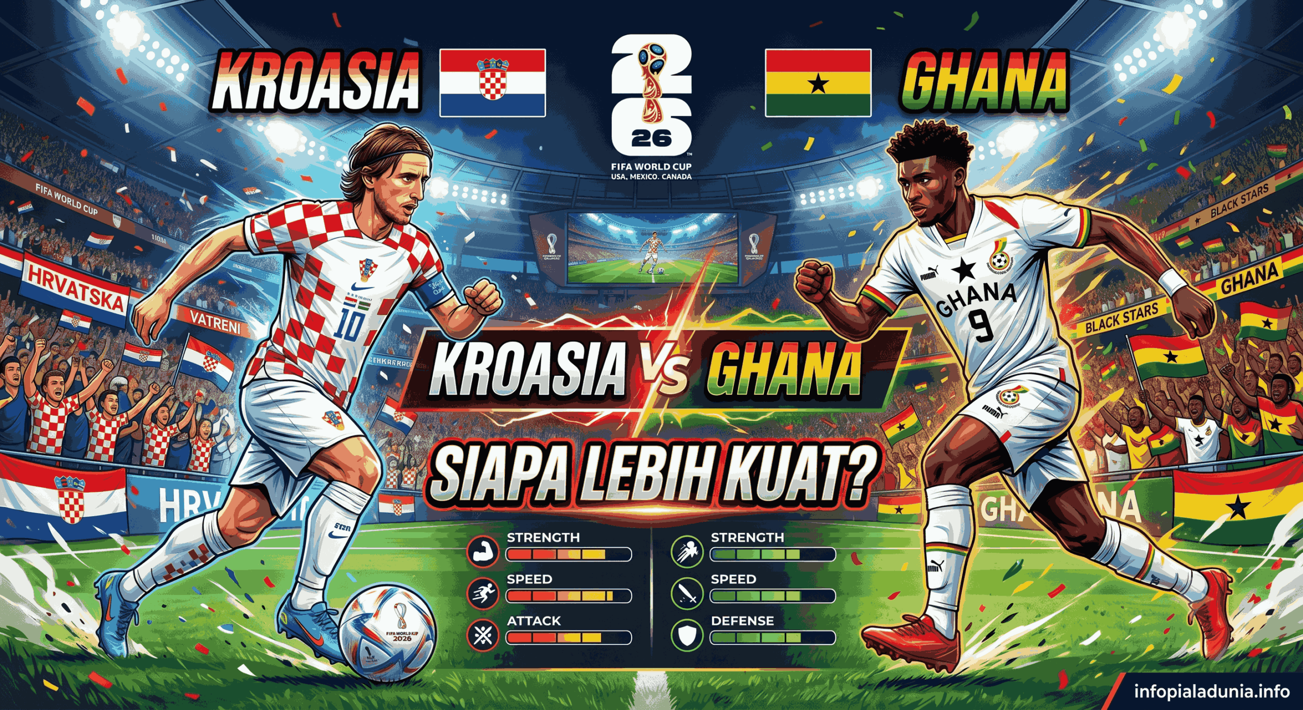 Kroasia vs Ghana FIFA World Cup 2026, Siapa Lebih Kuat?