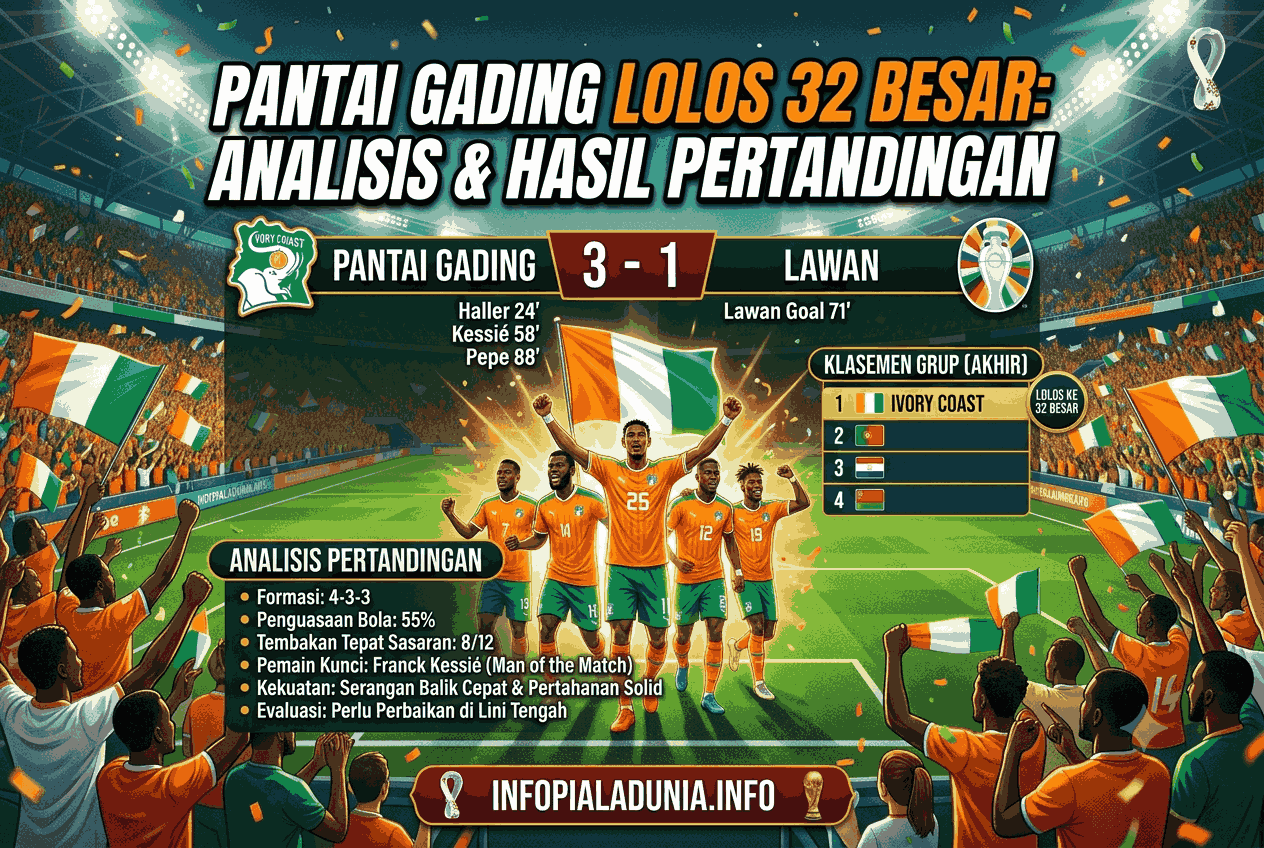 Pantai Gading Lolos 32 Besar: Analisis & Hasil Pertandingan