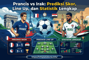 Prancis vs Irak: Prediksi Skor, Line Up, dan Statistik Lengkap
