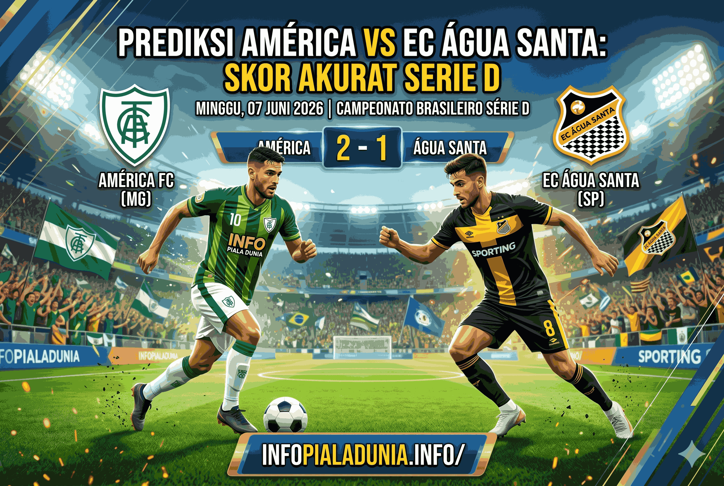 Prediksi América vs EC Água Santa: Skor Akurat Serie D