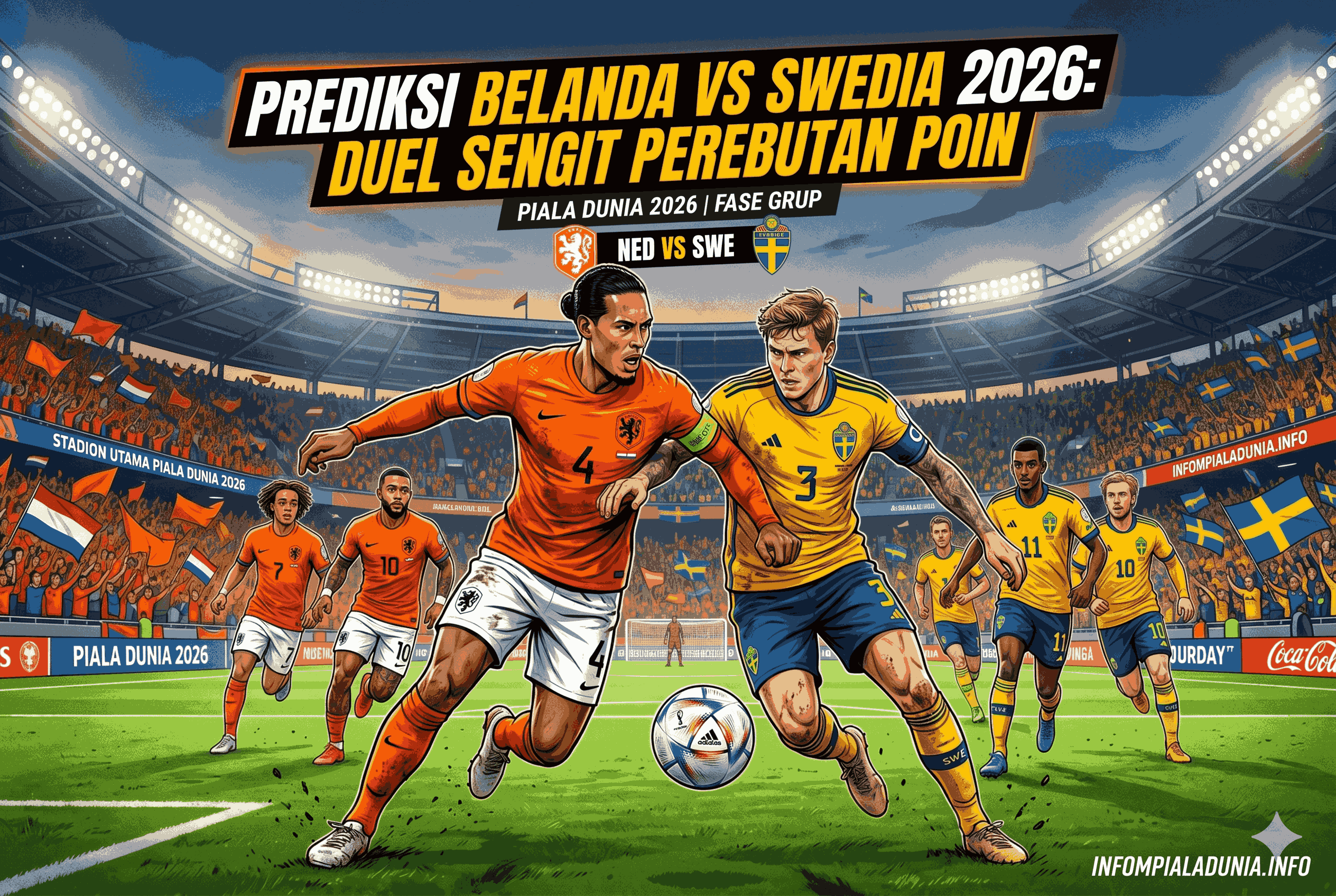 Prediksi Belanda vs Swedia 2026, Duel Sengit Perebutan Poin