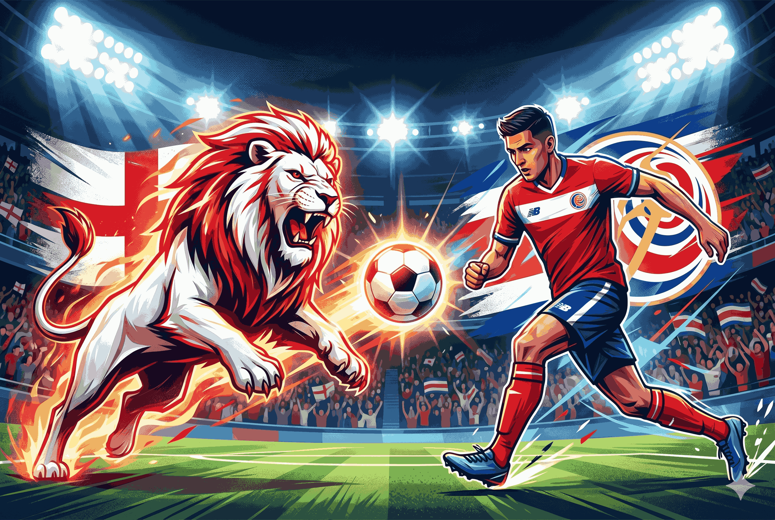 Prediksi Inggris vs Kosta Rika: The Three Lions Menggila?