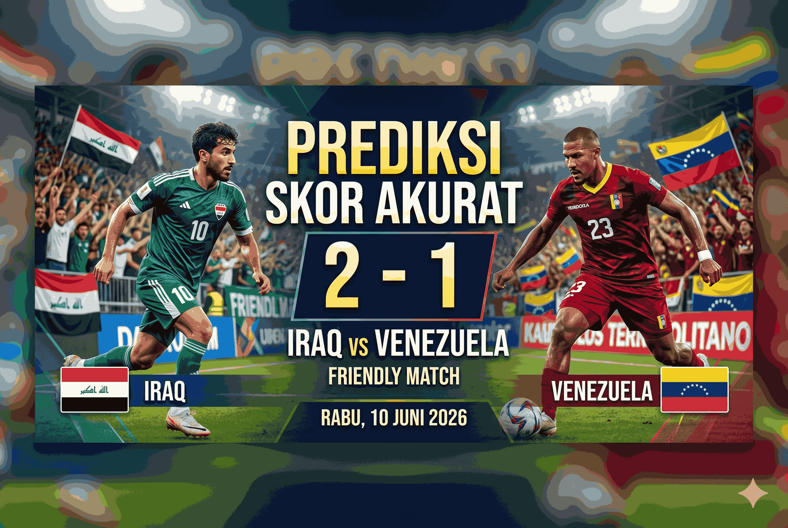 Prediksi Iraq vs Venezuela: Skor Akurat Friendly Match