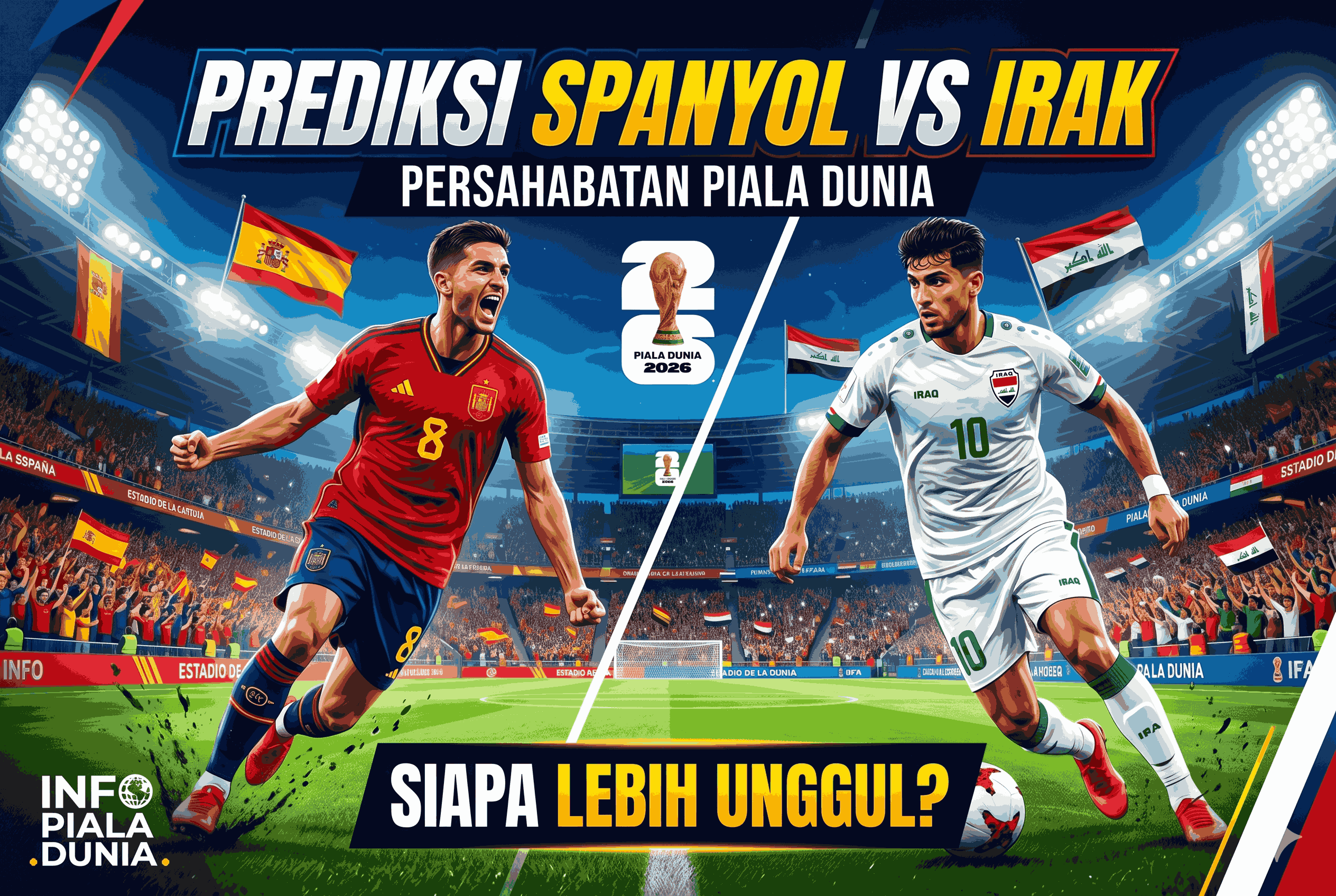 Prediksi Spanyol vs Irak Persahabatan Piala Dunia, Siapa Lebih Unggul?