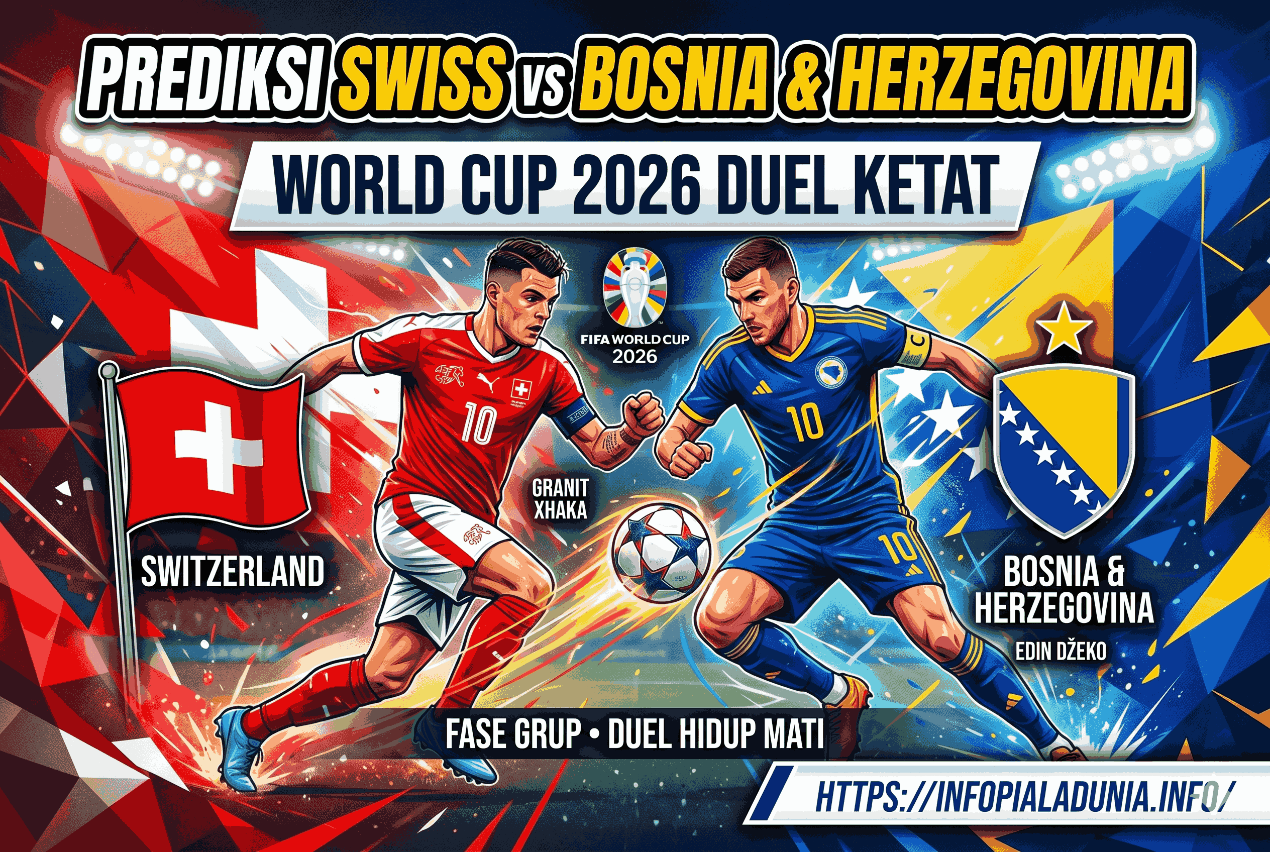 Prediksi Swiss vs Bosnia dan Herzegovina Selatan World Cup 2026 Duel Ketat