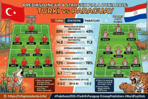 Prediksi Turki vs Paraguay FIFA World Cup 2026, Duel Panas Antar Benua