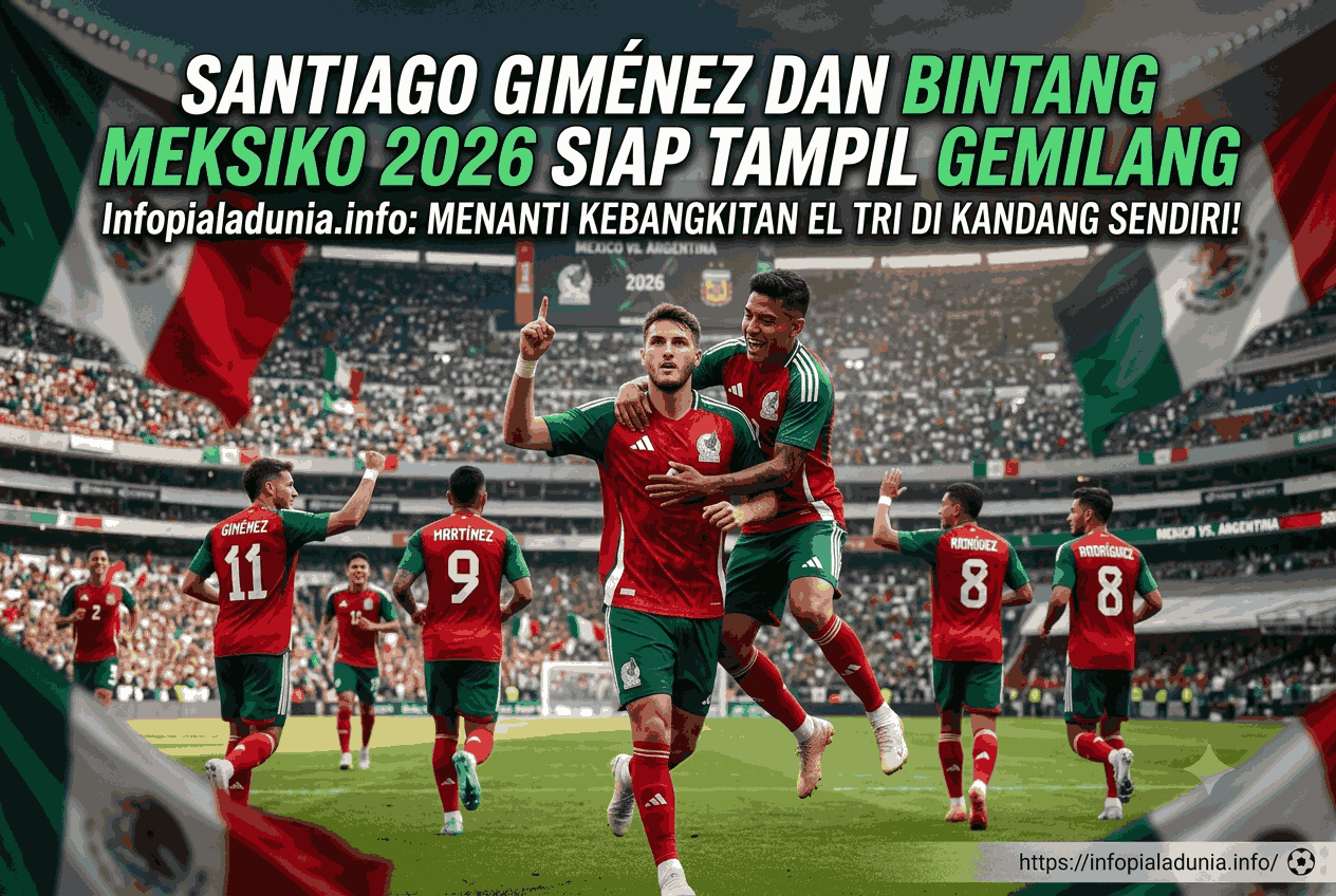 Santiago Giménez dan Bintang Meksiko 2026 Siap Tampil Gemilang