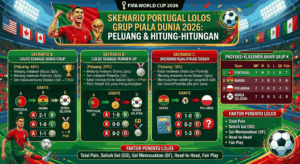 Skenario Portugal Lolos Grup Piala Dunia 2026: Peluang dan Hitung-Hitungannya