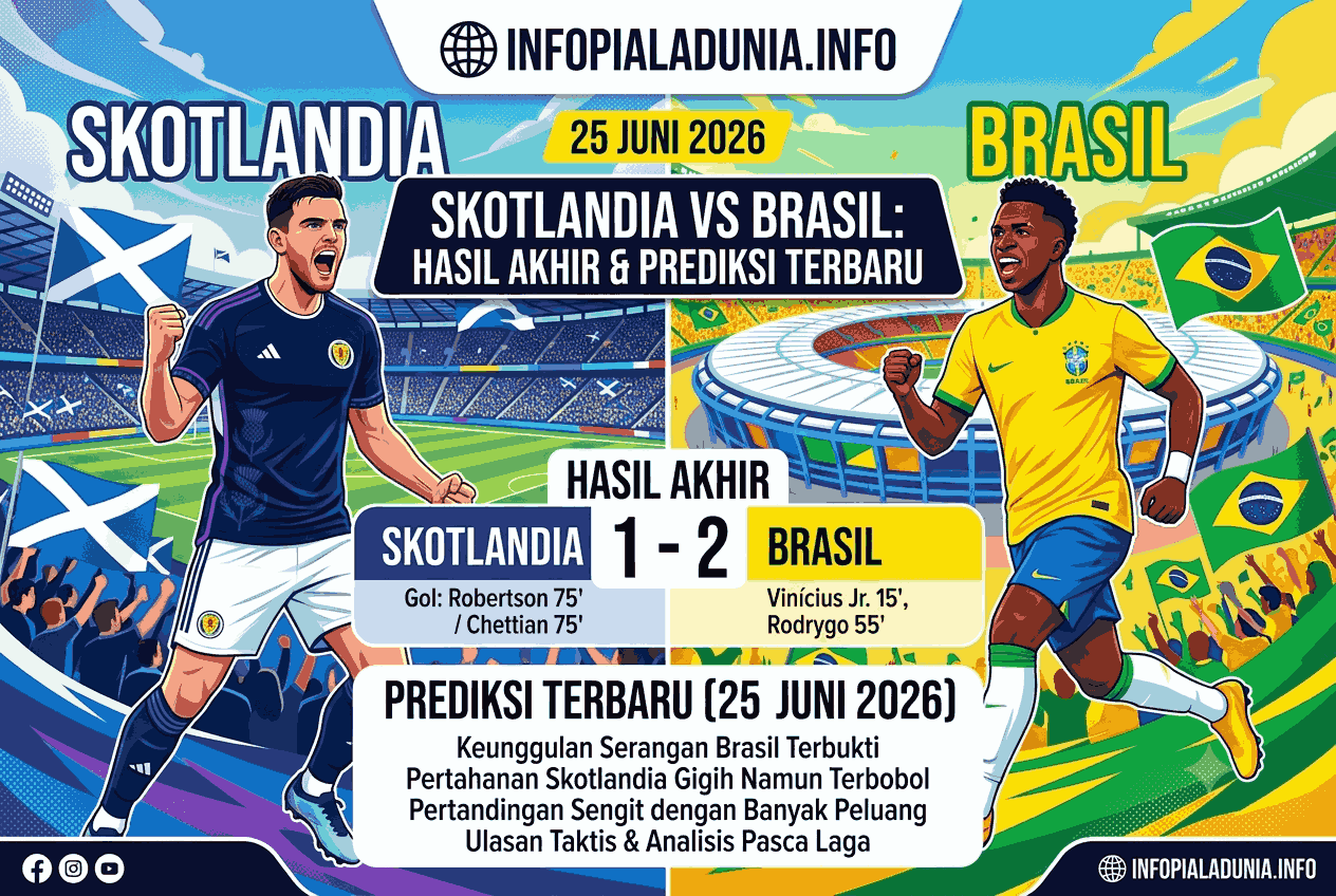 Skotlandia vs Brasil: Hasil Akhir & Prediksi Terbaru 25 Juni 2026