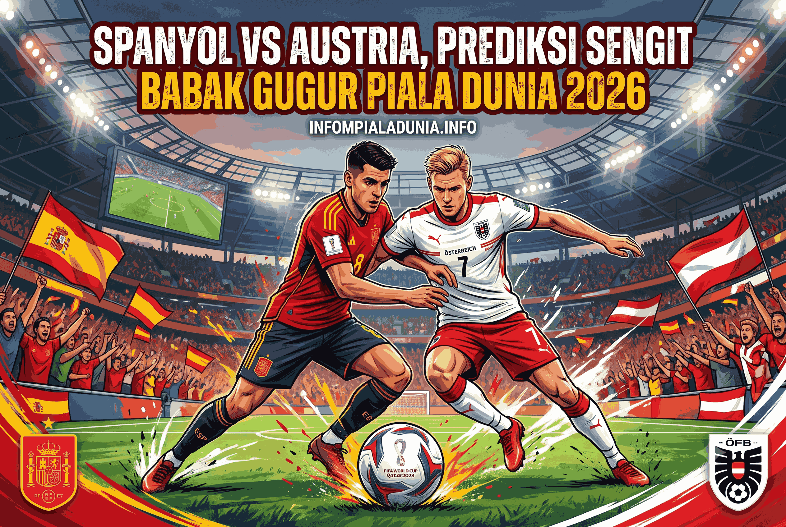Spanyol vs Austria, Prediksi Sengit Babak Gugur Piala Dunia 2026