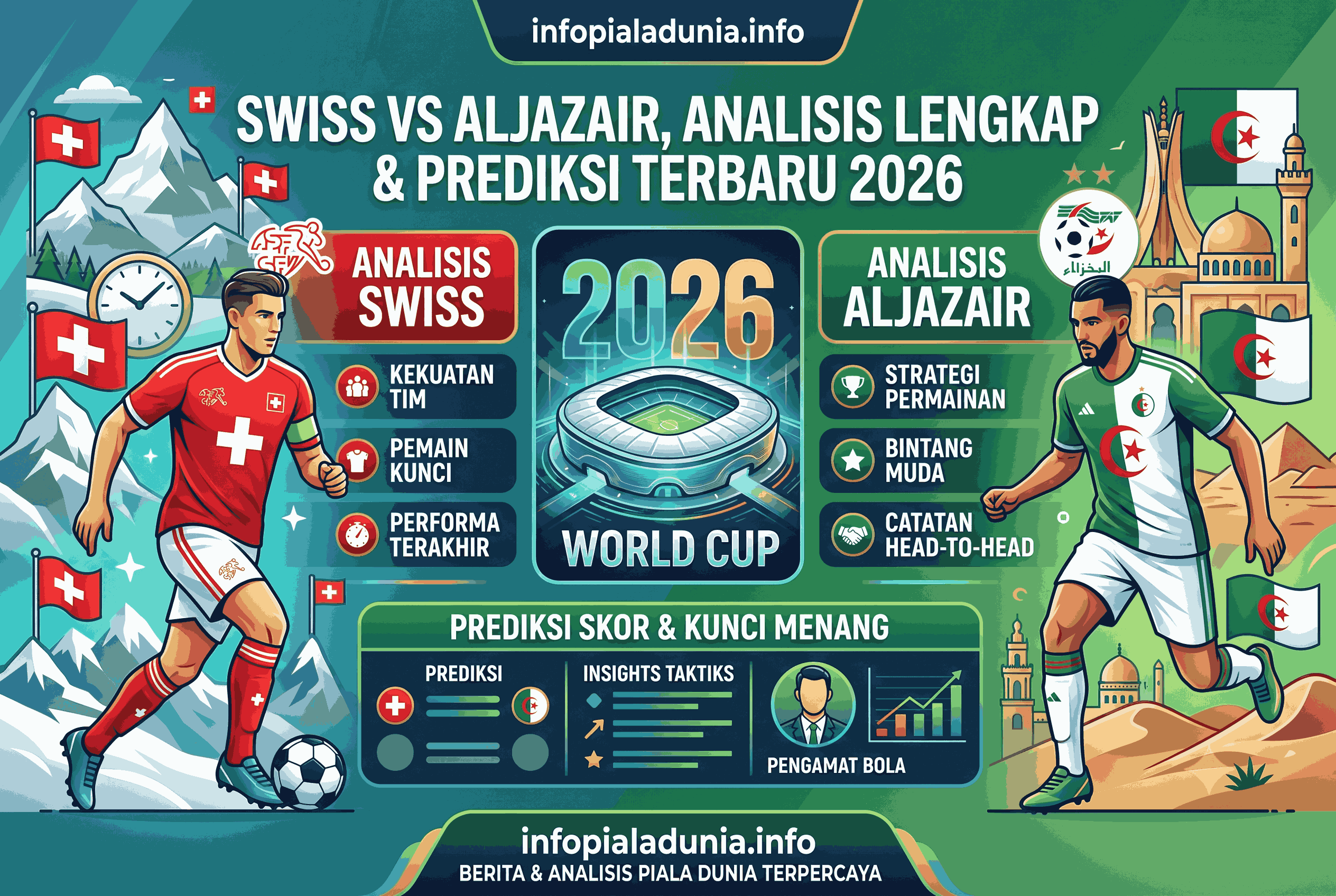 Swiss vs Aljazair, Analisis Lengkap dan Prediksi Terbaru 2026