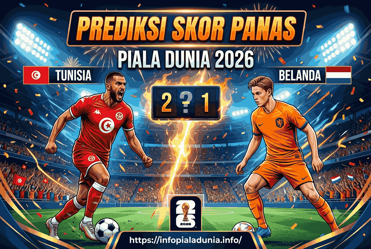 Tunisia vs Belanda: Prediksi Skor Panas Piala Dunia 2026
