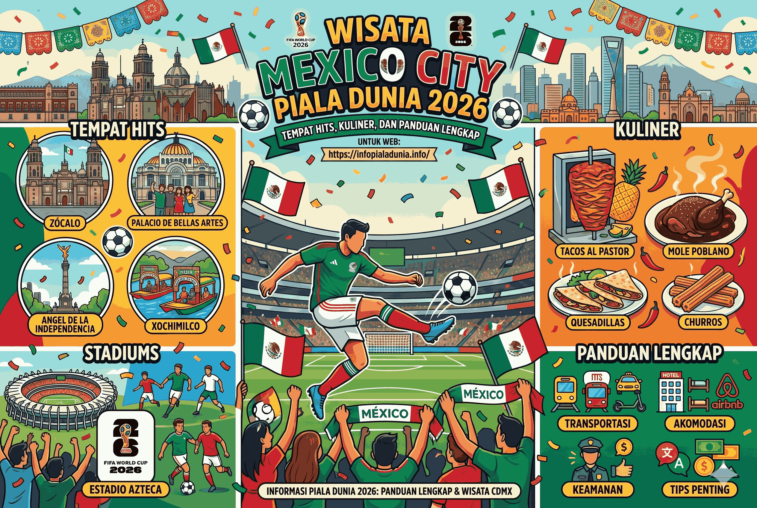 Wisata Mexico City Piala Dunia 2026 Tempat Hits, Kuliner, dan Panduan Lengkap