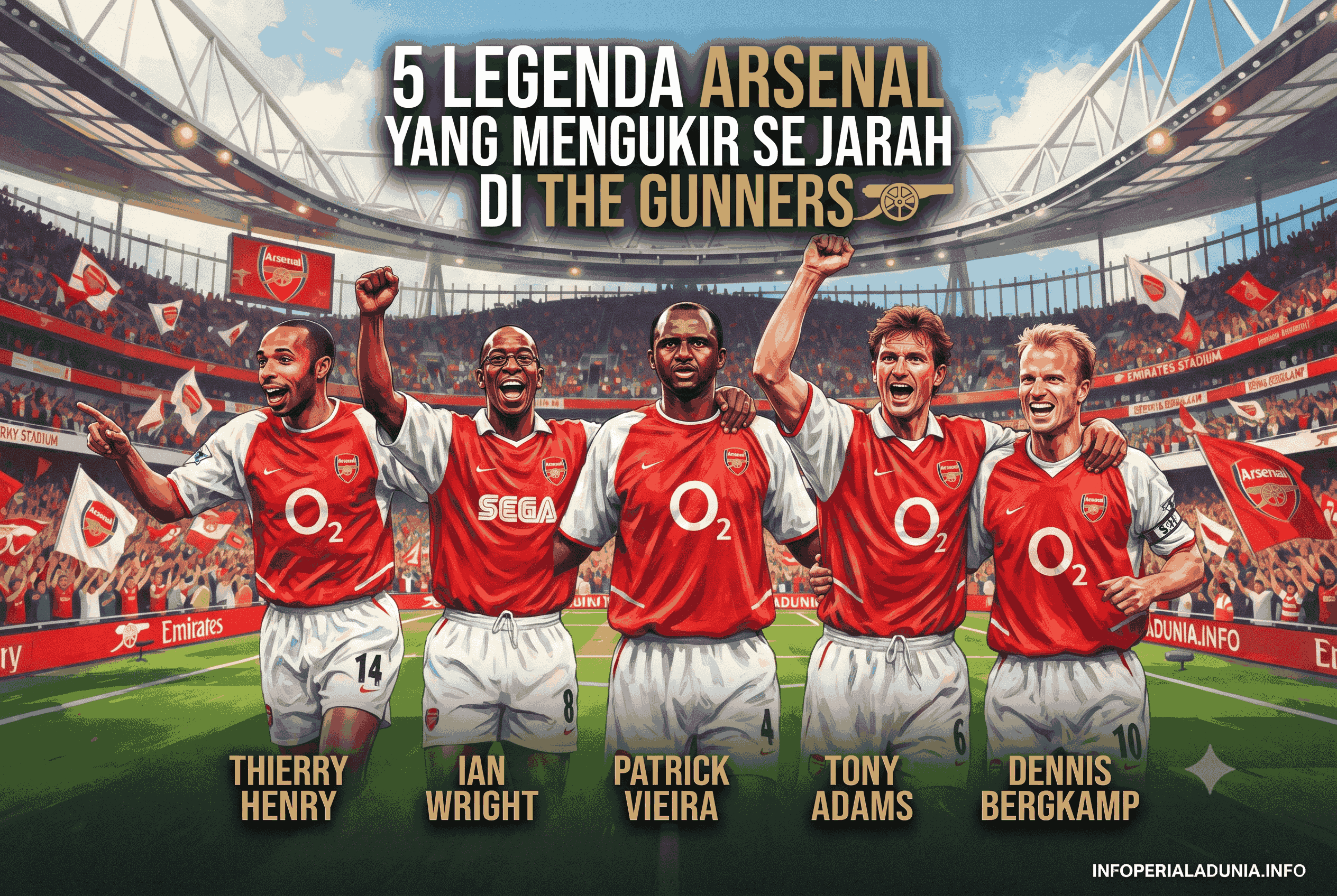5 Pemain Top Arsenal yang Mengukir Sejarah di The Gunners