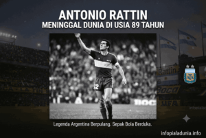 Antonio Rattin Meninggal di Usia 89 Tahun, Legenda Argentina Berpulang