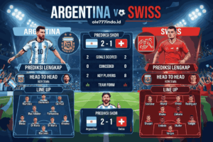 Argentina vs Swiss: Prediksi Lengkap, Head to Head dan Line Up