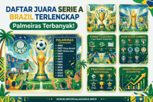 Daftar Juara Serie A Brazil Terlengkap, Palmeiras Terbanyak!