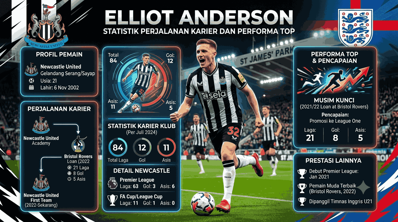 Elliot Anderson Statistik: Perjalanan Karier dan Performa Top