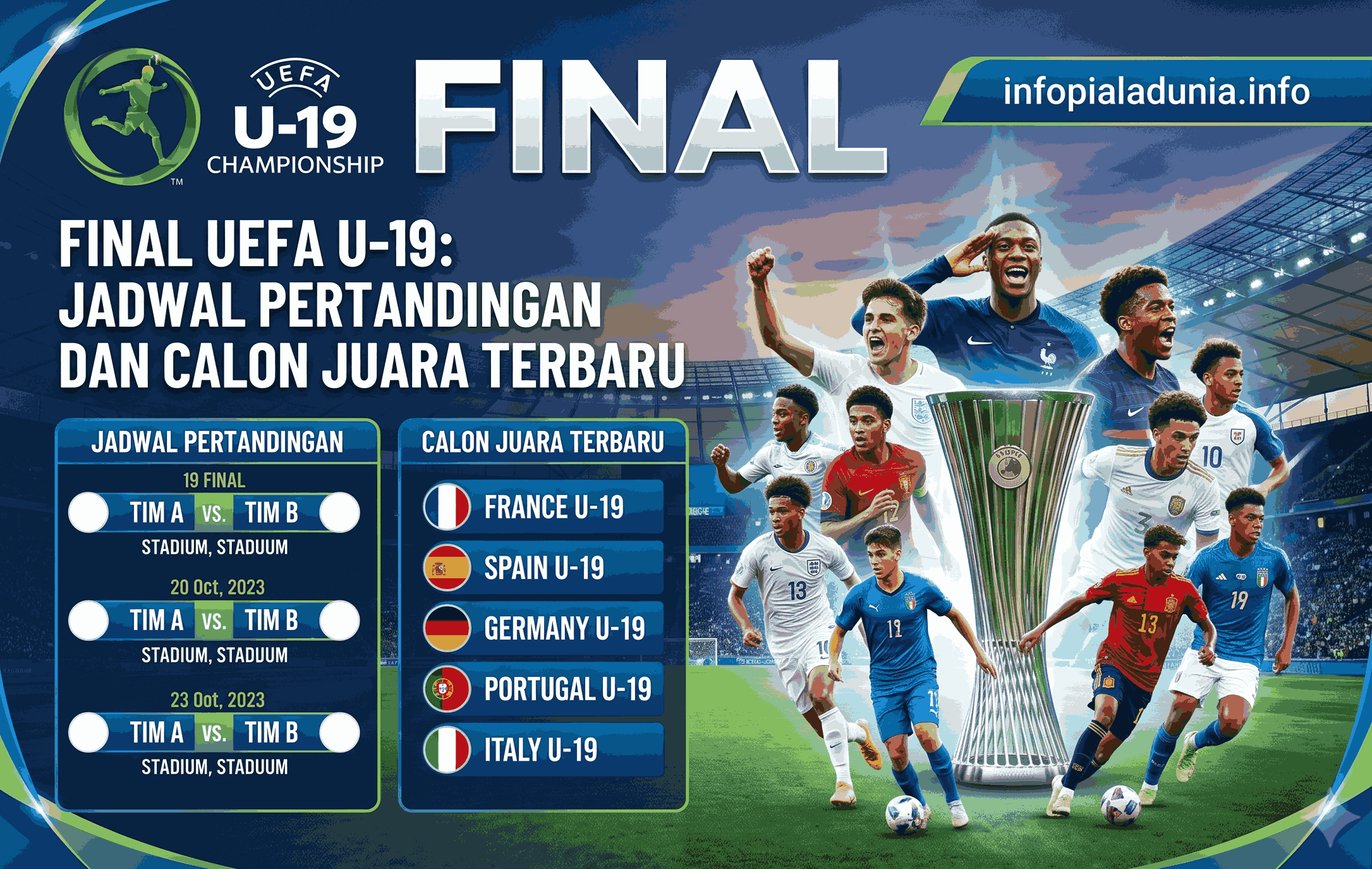 Final UEFA U-19: Jadwal Pertandingan dan Calon Juara Terbaru