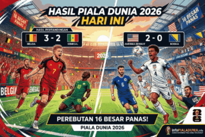 Hasil Piala Dunia 2026 Hari Ini: Perebutan 16 Besar Panas
