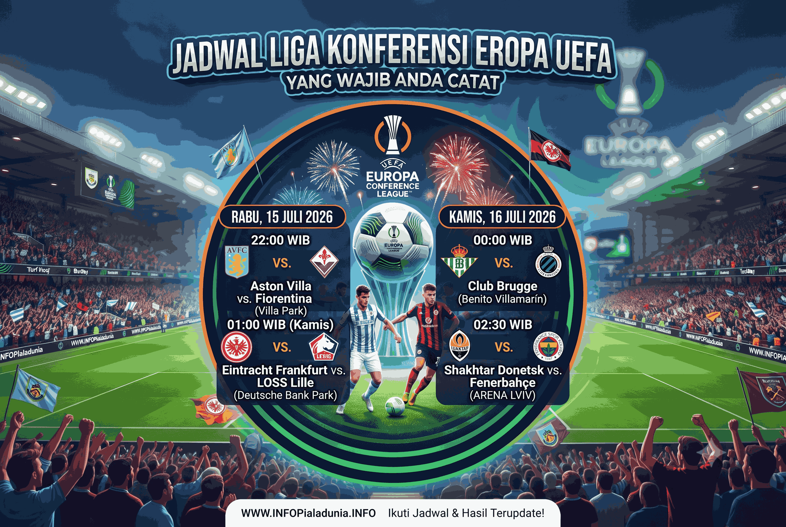 Jadwal Liga Konferensi Eropa UEFA yang Wajib Anda Catat