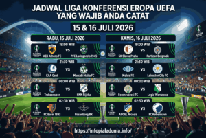 Jadwal Liga Konferensi Eropa UEFA yang Wajib Anda Catat