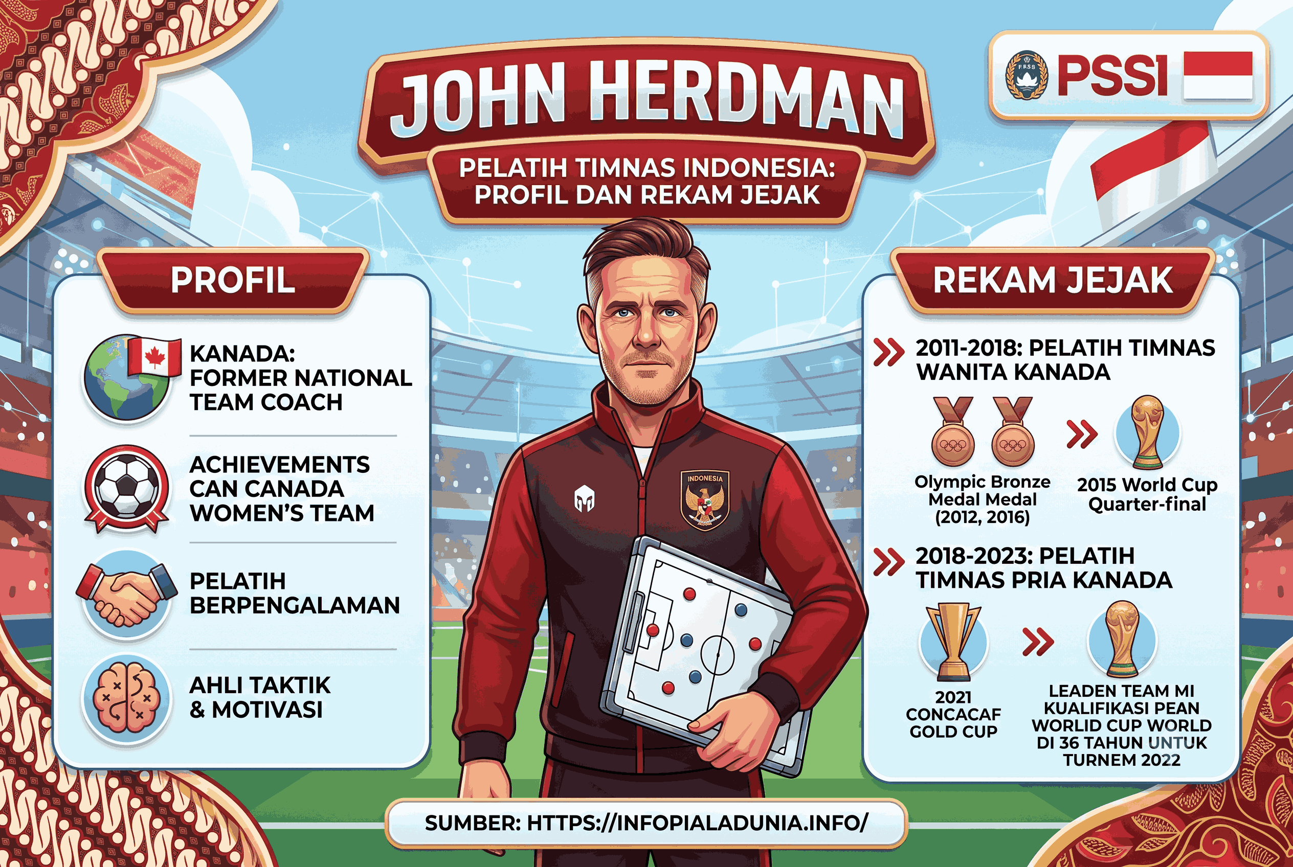 John Herdman Pelatih Timnas Indonesia: Profil dan Rekam Jejak
