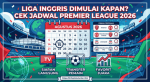 Liga Inggris Dimulai Kapan? Cek Jadwal Premier League 2026