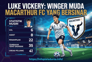 Luke Vickery Statistik, Winger Muda Macarthur FC yang Bersinar
