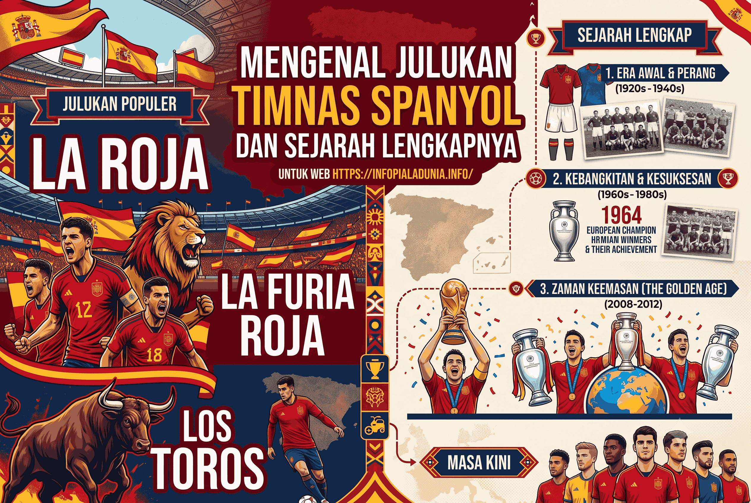 Mengenal Julukan Timnas Spanyol dan Sejarah Lengkapnya