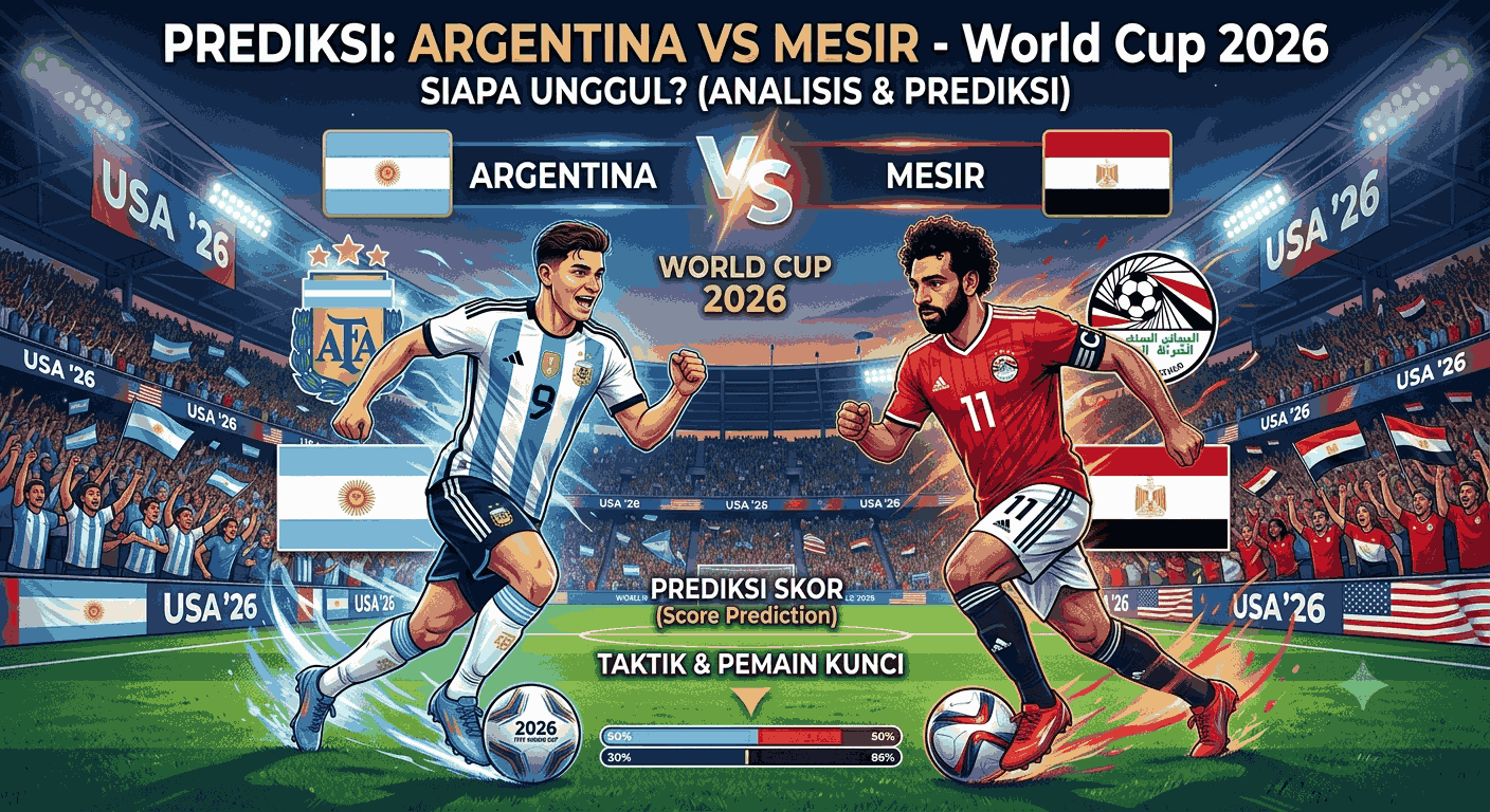 Prediksi Argentina vs Mesir 2026: Siapa Unggul di World Cup