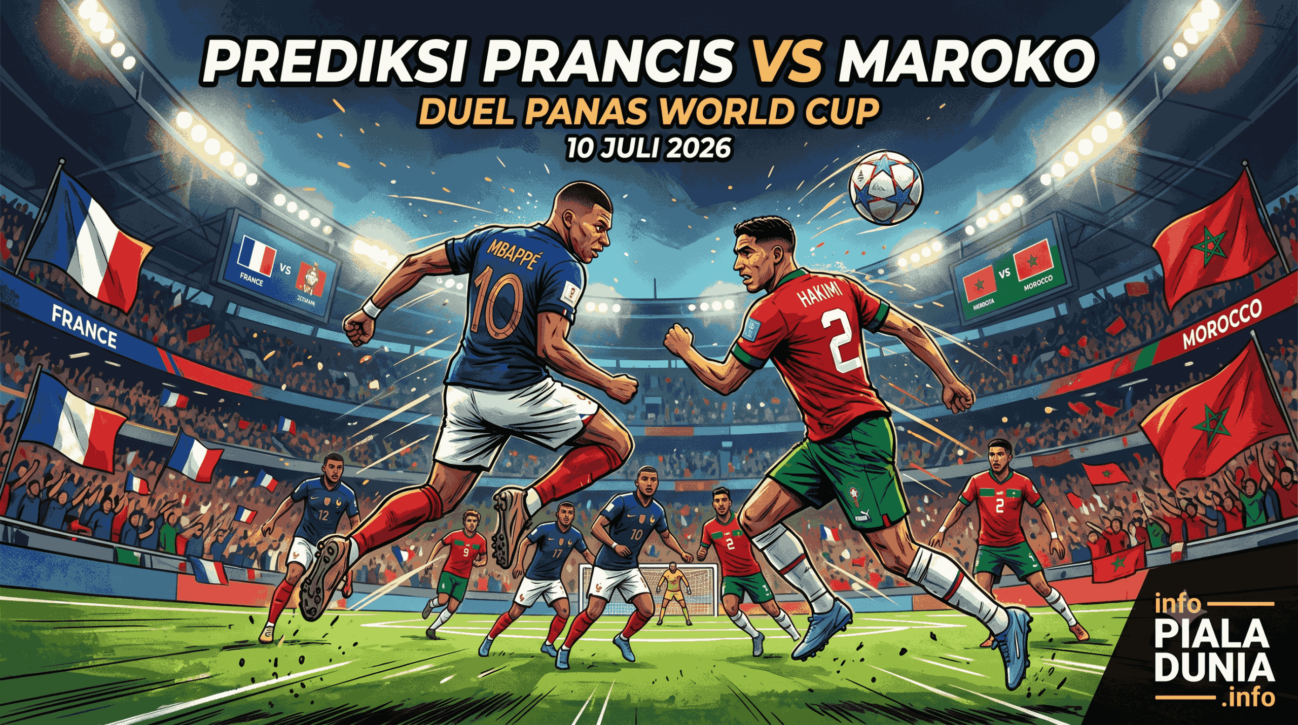 Prediksi Prancis vs Maroko 10 Juli 2026: Duel Panas World Cup
