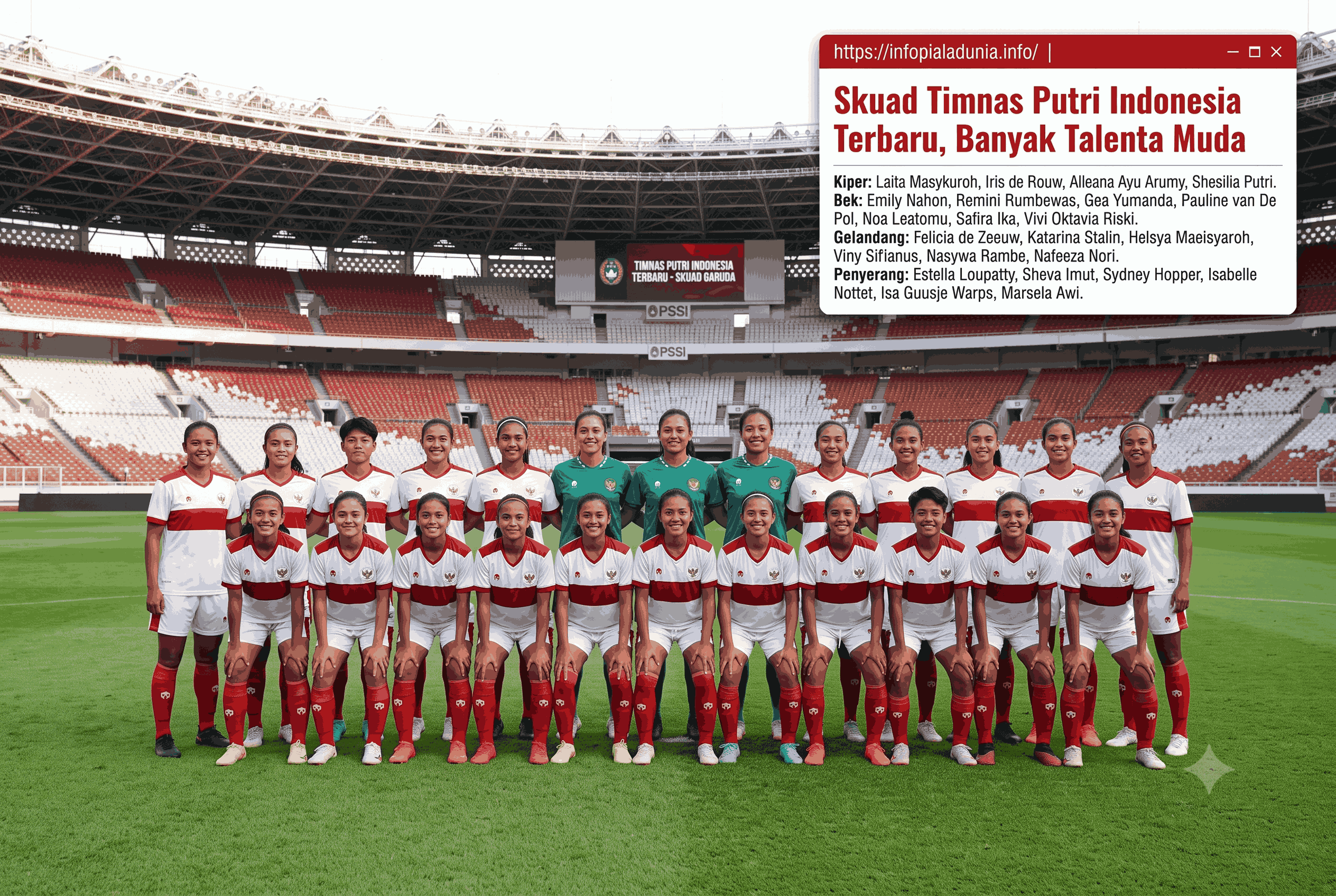 Skuad Timnas Putri Indonesia Terbaru, Ada Banyak Talenta Muda