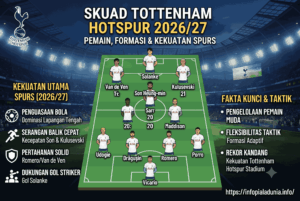 Skuad Tottenham 2026/27: Pemain, Formasi, dan Kekuatan Spurs