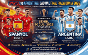 Spanyol vs Argentina: Jadwal Final Piala Dunia dan Prediksi