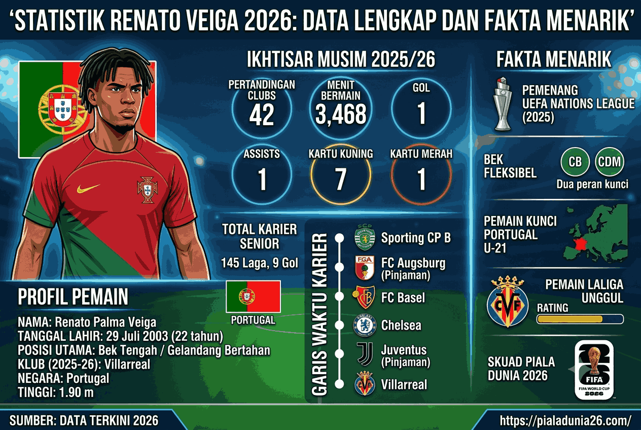 Statistik Renato Veiga 2026: Data Lengkap dan Fakta Menarik