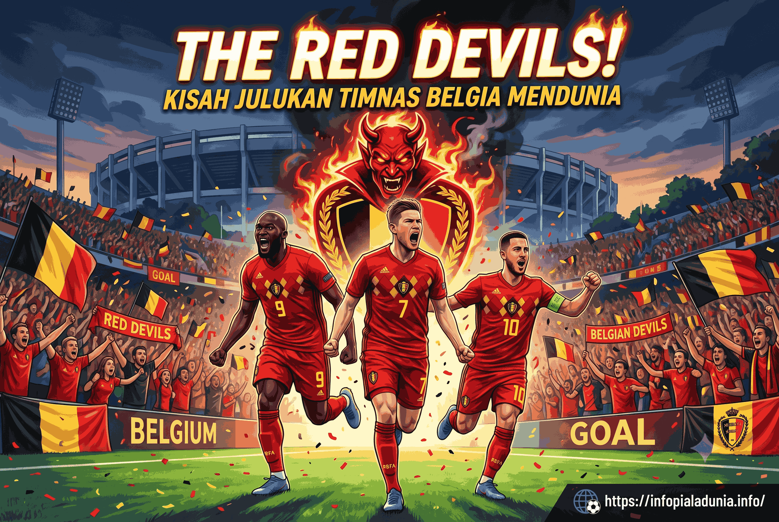 The Red Devils! Kisah Julukan Timnas Belgia Mendunia