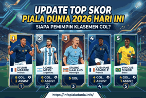 Update Top Skor Piala Dunia 2026 Hari Ini, Siapa Pemimpin Klasemen Gol?
